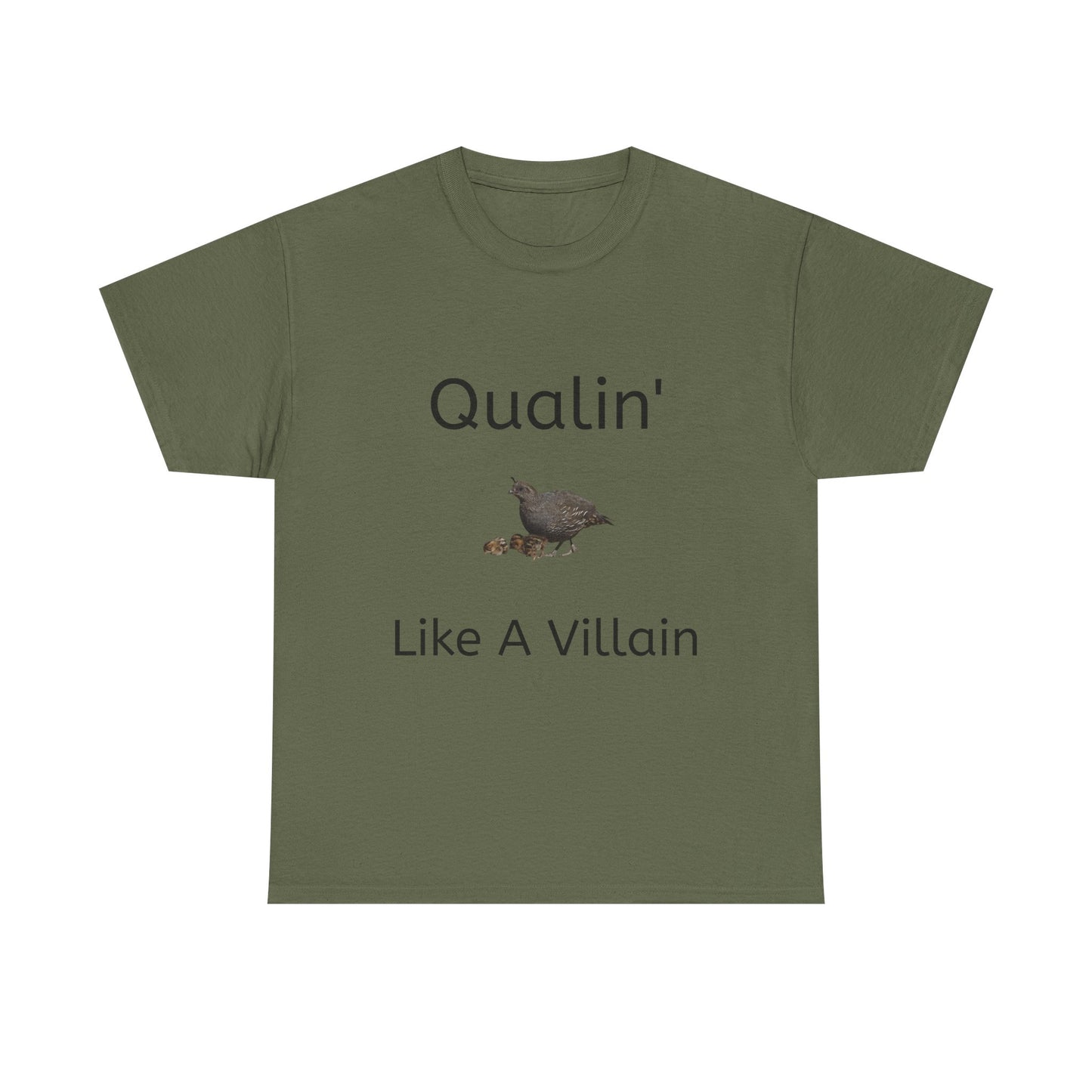 Qualin' Like A Villain Unisex Tee - Funny Quote T-Shirt, Gift for Bird Lovers, Casual Wear, Trendy Style, Birthday Present
