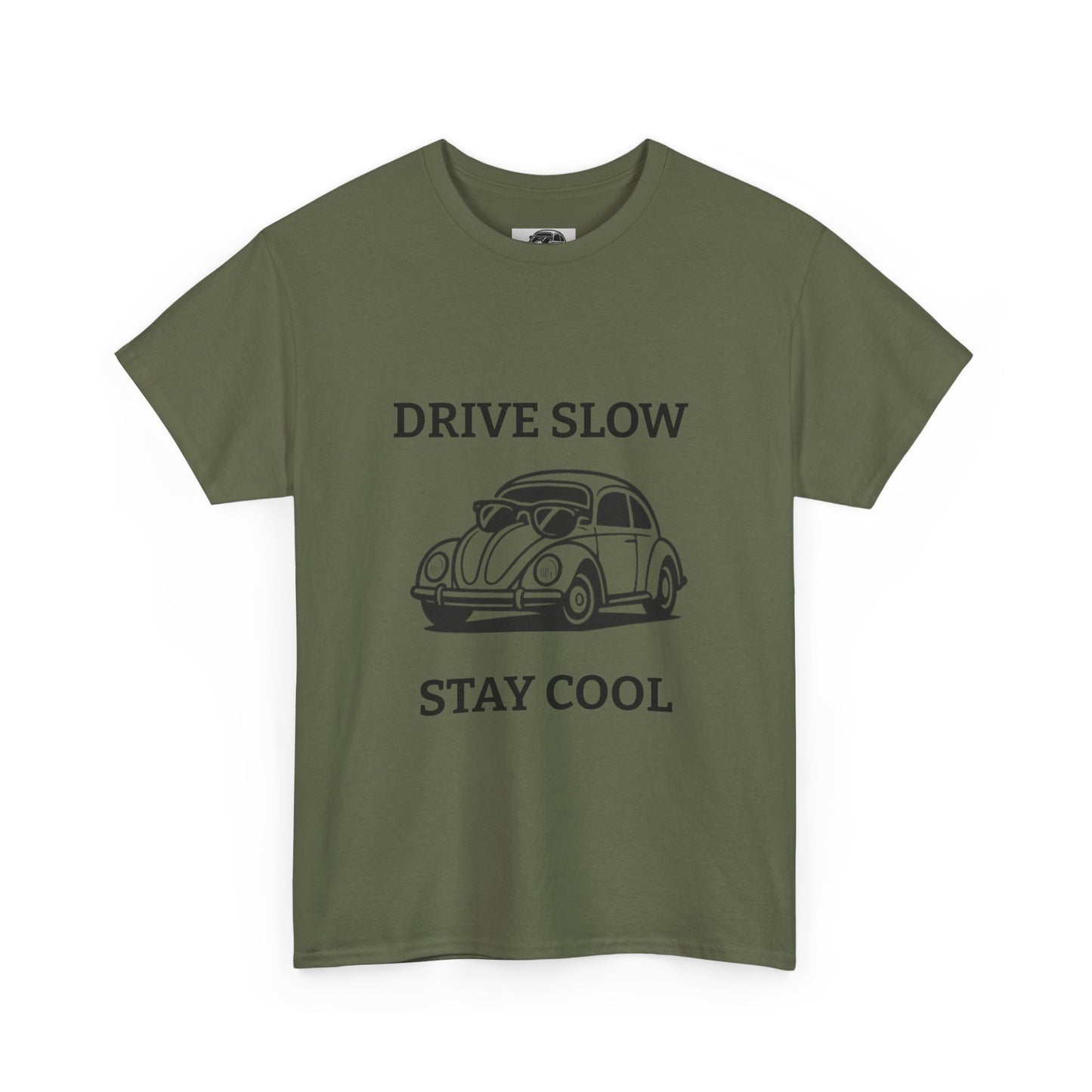 Vintage Car Tee, Drive Slow Stay Cool T-Shirt, Unisex Graphic Tee, Car Lover Gift, Casual Summer Shirt, Retro Style Apparel