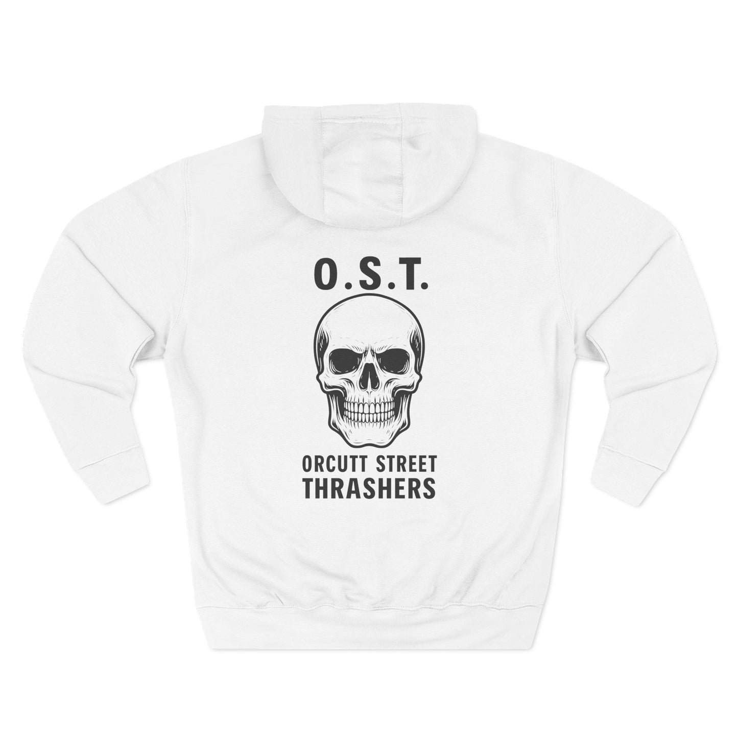 Orcutt Street Thrashers Skull Hoodie | OST skate rock pullover
