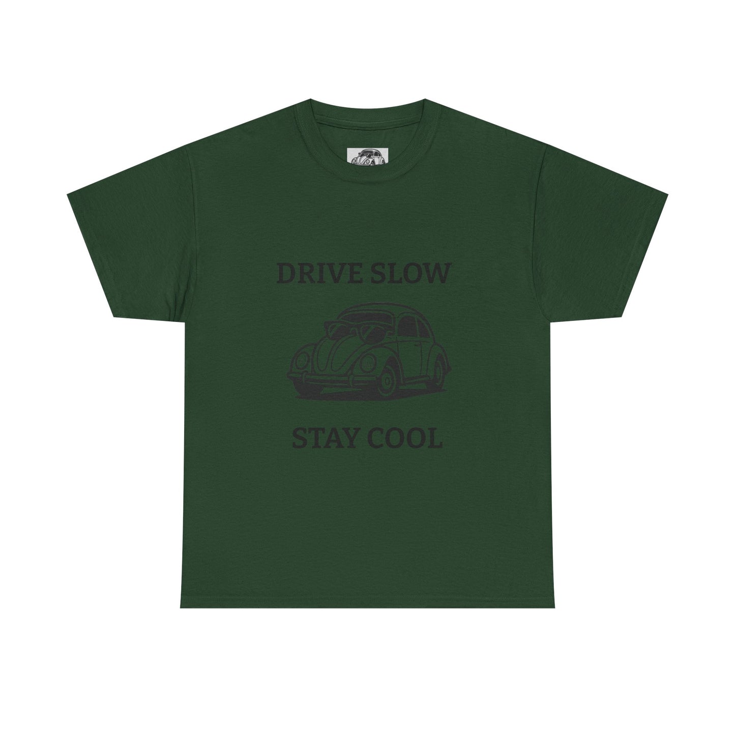 Vintage Car Tee, Drive Slow Stay Cool T-Shirt, Unisex Graphic Tee, Car Lover Gift, Casual Summer Shirt, Retro Style Apparel