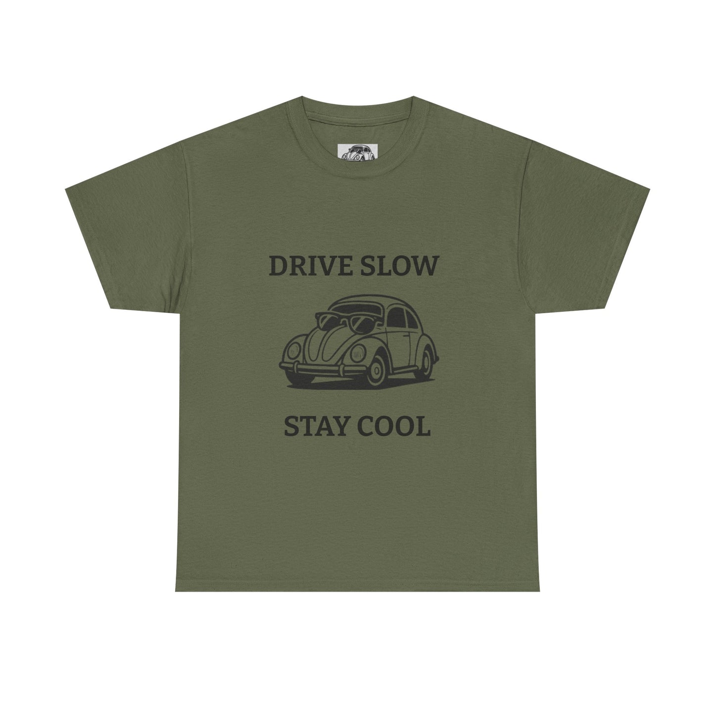 Vintage Car Tee, Drive Slow Stay Cool T-Shirt, Unisex Graphic Tee, Car Lover Gift, Casual Summer Shirt, Retro Style Apparel