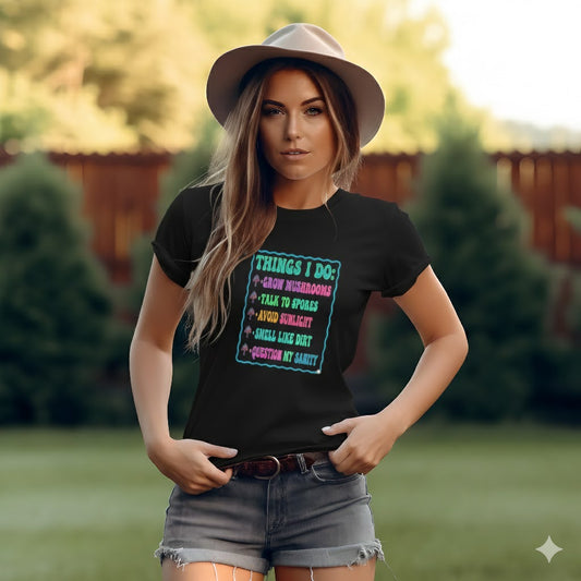 Mushroom Lovers Tee — Grow Love & Peace Graphic T-Shirt, Chritmas Shopping, Kids