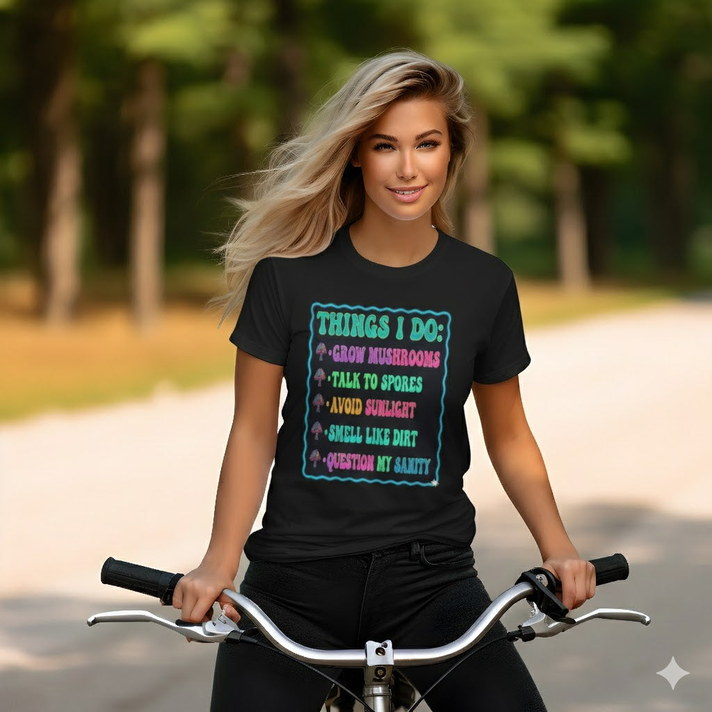 Mushroom Lovers Tee — Grow Love & Peace Graphic T-Shirt, Chritmas Shopping, Kids