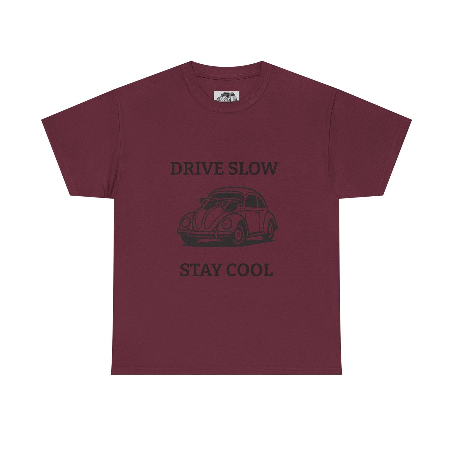 Vintage Car Tee, Drive Slow Stay Cool T-Shirt, Unisex Graphic Tee, Car Lover Gift, Casual Summer Shirt, Retro Style Apparel