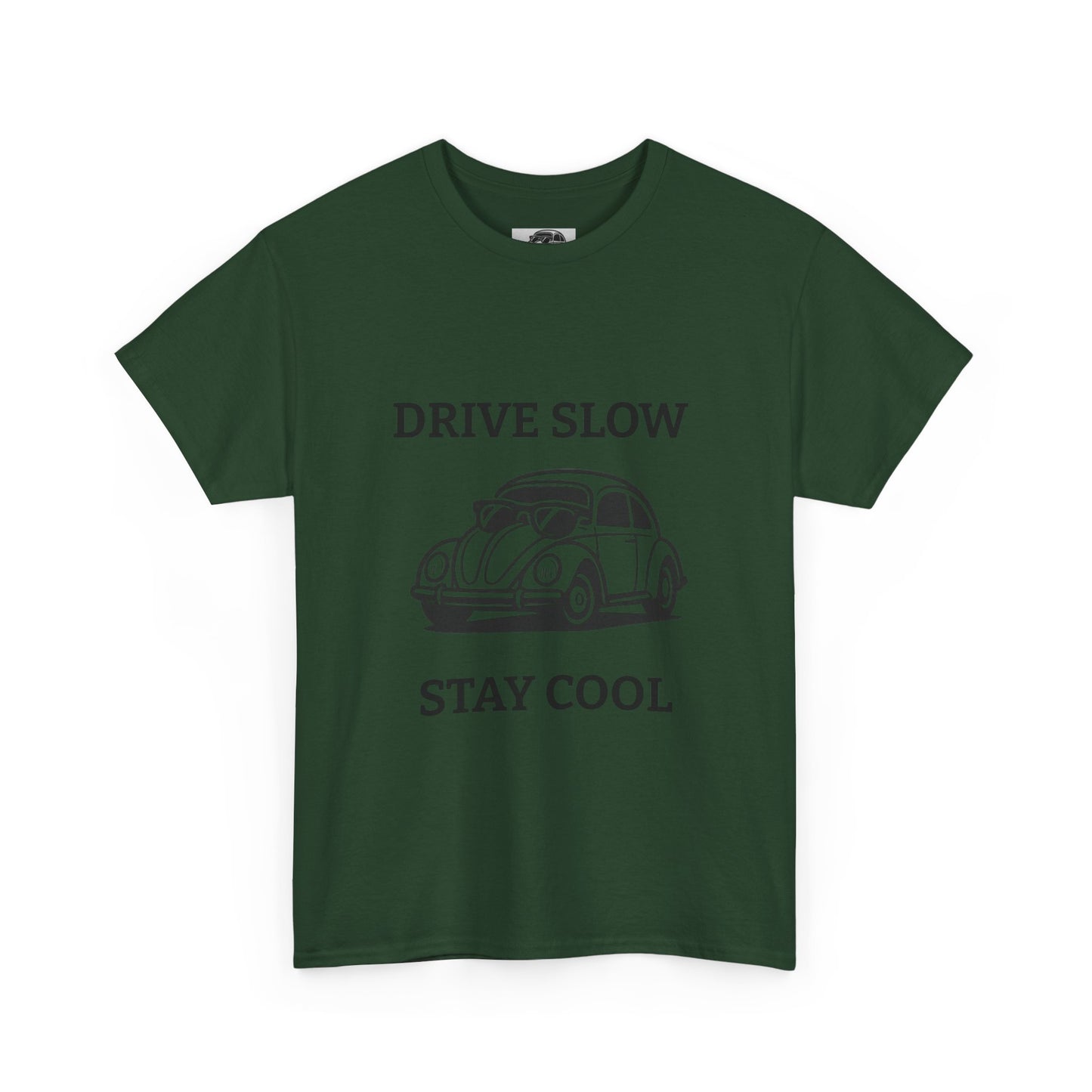 Vintage Car Tee, Drive Slow Stay Cool T-Shirt, Unisex Graphic Tee, Car Lover Gift, Casual Summer Shirt, Retro Style Apparel